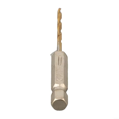 Beschichteter HSS-Bohrer mit 1/4-Zoll-Sechskantschaft, 1 Stück, für effizientes Bohren in mehreren Materialien wie Holz und Kunststoff (2,0 mm) von Startbuymore