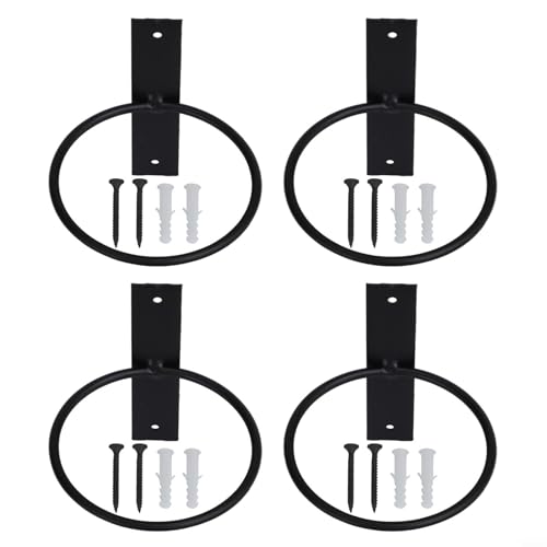 Blumentopfhalter aus Metall zur Wandmontage, für Garten und Balkon, bietet verbesserten Luftstrom und Drainage für Pflanzen (10,2 cm) von Startbuymore