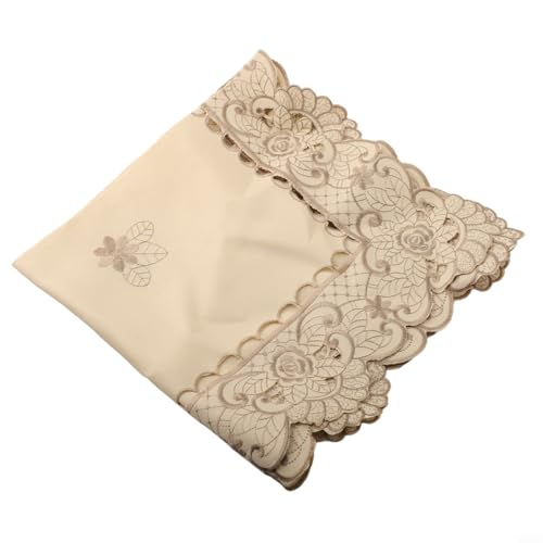 Dekorative weiße Spitzentischdecke für Hochzeiten, Partys und Jubiläen (3# (quadratisch 60 x 60 cm) von Startbuymore