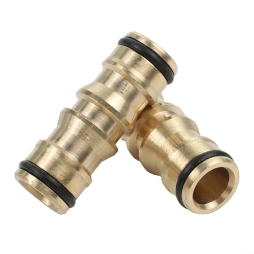 Doppelmännliche Messingschlauchverbinder, 2 Stück für Gartenschlauchhahn mit auslaufsicherer Gummidichtung zur Sicherung der Schlauchleitung und Verhinderung von Wasserverlust Doppelmännliche Messingschlauchverbinder, 2 Stück für Gartenschlauchhahn mit auslaufsicherer Gummidichtung zur Sicherung der Schlauchleitung und Verhinderung von Wasserverlust von Startbuymore