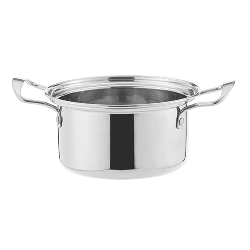 Edelstahl-Topf mit zwei Geschmacksrichtungen für einzigartige Hot-Pot-Erlebnisse, perfekt für individuelles Essen und Unterhaltung (1 Ohrtopf aus Stahl) von Startbuymore