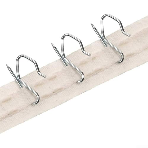 Effiziente Metall-Vorhanghaken in S-Form für verschiedene Überschriftenarten, 34 mm Länge für Wohnstil (10 Stück) von Startbuymore