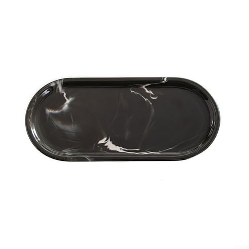 Einfache Wartung Silikon Badezimmer Tablett für Seifenspender, rutschfestes Design (Schwarz B) von Startbuymore