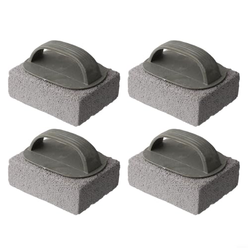 Ergonomische BBQ-Reinigungssteine Set mit 4 Bimssteinen zur Kratzerentfernung von hartnäckigem Schmutz von Startbuymore