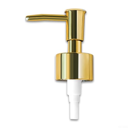 Ersatzpumpe für Seifenspender mit 28/400 Gewinde, auslaufsicheres Design und reibungslose Dosierung, geeignet für Küchen- und Badezimmerarbeitsplattenflaschen (Gold) von Startbuymore