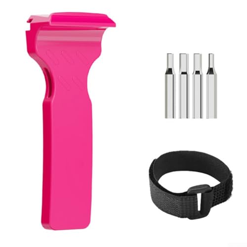Fahrrad-Reifenheber mit 4 Sechskantschrauben-Bits für die Entfernung von Fahrradreifen und AV-Ventil-Entlüftungswerkzeug, Nylonmaterial für lange Lebensdauer (Rosa) von Startbuymore
