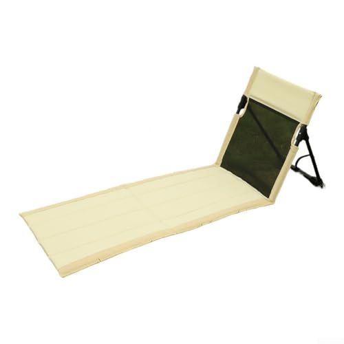 Faltbares Sitzkissen mit Rahmen aus Aluminiumlegierung und atmungsaktiver Netz-Rückenlehne für Poolstühle, Outdoor-Camping, Weiß von Startbuymore