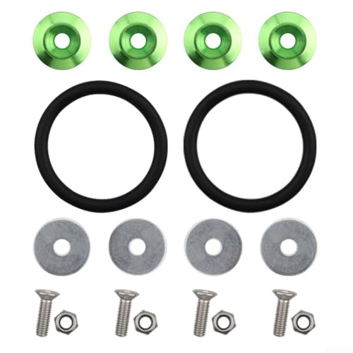 Front- und Heckstoßstangenluke Schnellverschlüsse aus gefräster Aluminiumlegierung mit eloxierter Oberfläche für den Fahrzeuggebrauch (grün) von Startbuymore