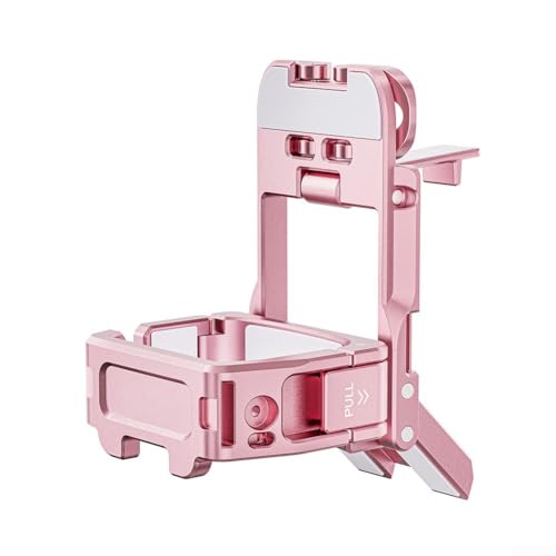 Für Pocket3 Erweiterungshalterung mit leistungsstarkem Magnet-Sauger für zuverlässige Befestigung und schnelle Einrichtung, Aluminiumlegierung für dauerhaften Gebrauch (rosa) von Startbuymore