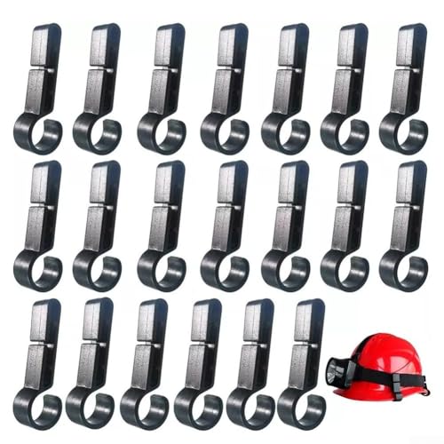 Für Scheinwerfer-Haken-Clips, 20 Stück Hartschalen-Zubehör für sichere und zuverlässige Helmlicht-Montage von Startbuymore
