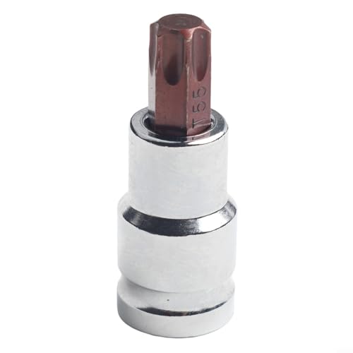 Für Torx Bit Steckschlüsselsatz für T20 T70 1/2 Zoll kompatible Schraubenschlüssel Effizientes Werkzeug für Projekte (T55) von Startbuymore
