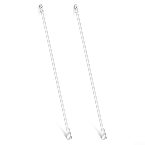Gardinenstangen-Set für Fensterrollos, 2 Stück, Acryl-Vorhang-Zugstangen für einfache Kontrolle von Jalousien, klares Design mit komfortablem Griff von Startbuymore