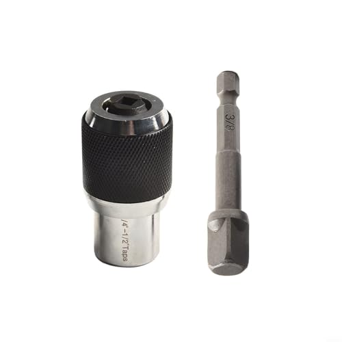 Gewindebohrer-Werkzeug, 23-teiliges Set mit verstellbarer Gewindebohrung und 3/8-Zoll-Adapter zur Verwendung mit Ratsche und Bohrer, um Gewindebohrungen zu erleichtern (B) von Startbuymore
