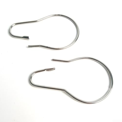 Hängen Sie Ihre Vorhänge einfach mit diesem stilvollen Set aus 12 Edelstahl-Haken auf Hängen Sie Ihre Vorhänge einfach mit diesem stilvollen Set aus 12 Edelstahl-Haken auf von Startbuymore