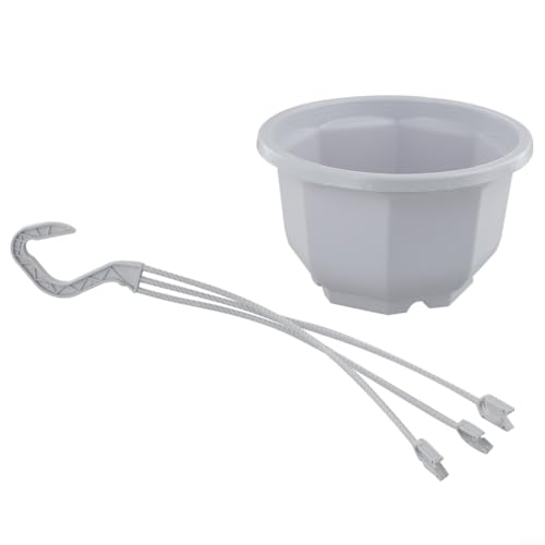 Hängender Pflanzenhalter, 1 Stück, Kunststoff-Blumentopf für Balkon und Garten, Dekoration (E180) von Startbuymore