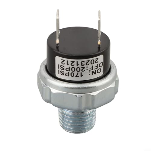 Kompressor-Druckschalter 120 150PSI 170 200PSI NPT Gewindesteuerung für Luftfederungsanwendungen (170-200PSI-1/4NPT) von Startbuymore