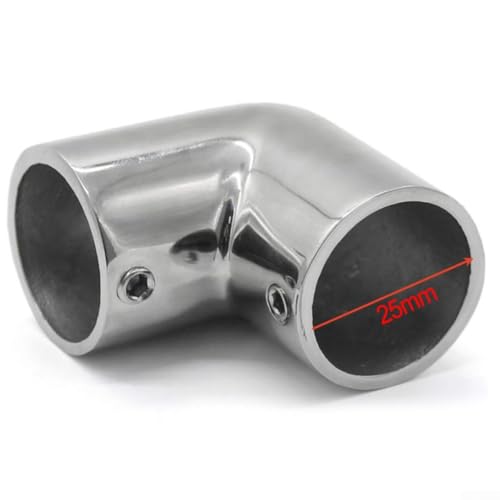 Marine Ellenbogengelenk-Rohrverbinder 22 25 30 mm Edelstahl für Boot-Handläufe (25 mm) von Startbuymore