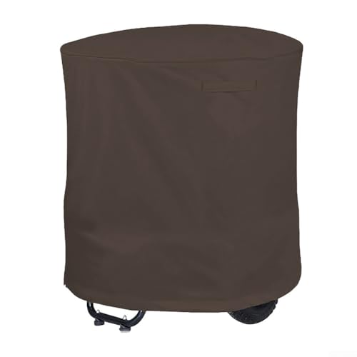 Maßgeschneiderte wasserdichte Abdeckung für Holzhäcksler und Laubmulcher, schützt Geräte vor Umweltschäden (Kaffee) von Startbuymore
