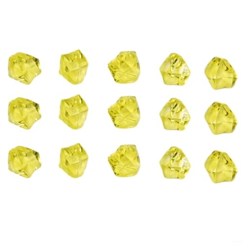 Mehrzweck-Acrylsteine, 200 Stück, dekorative Steine für Vasen und Aquarien (gelb) von Startbuymore