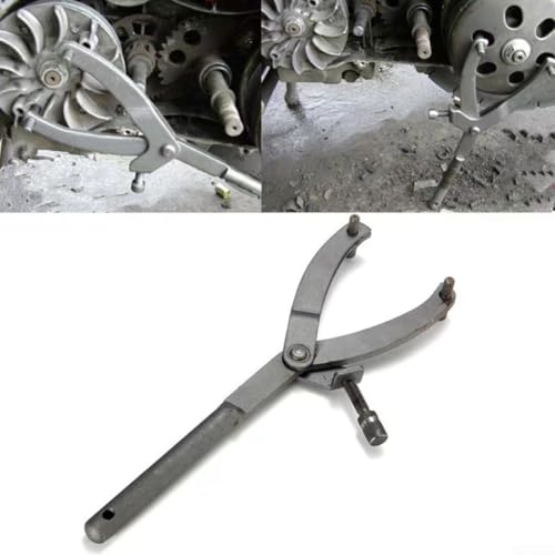 Motorrad-Schwungradschlüssel, 1 x verstellbares Werkzeug zum Entfernen und Reparieren von Kupplungen an Mopeds und Rollern, praktisches Design von Startbuymore