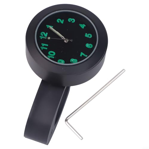 Motorrad Wasserdicht Stoßfest Lenkeruhr für Custom Fahrräder und Cruiser (Schwarz) von Startbuymore
