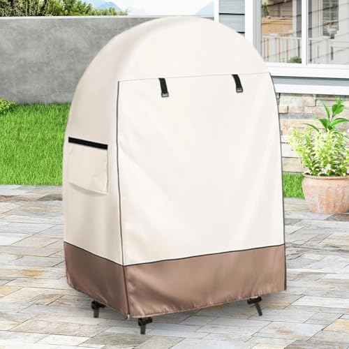 Outdoor Egg Chair Cover Designed for Waterproof Protection with Air Vents and Buckle Straps to Shield For Wicker Patio Chairs from Elements (C) von Startbuymore