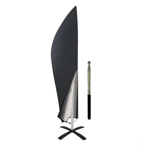 Outdoor-Regenschirm-Abdeckung mit Fiberglas-Stange bietet zuverlässigen Schutz vor Regen und Schnee (205 cm: 57 x 48 x 25 cm) von Startbuymore
