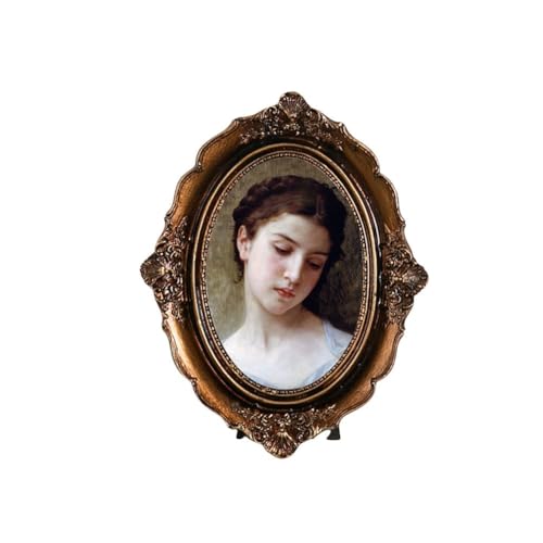 Ovaler Bilderrahmen zum Aufhängen an der Wand, mit europäischem Vintage-Stil und Harzmaterial, zum Präsentieren von Fotos oder Kunstwerken in Retro-Heimdekoration Ovaler Bilderrahmen zum Aufhängen an der Wand, mit europäischem Vintage-Stil und Harzmaterial, zum Präsentieren von Fotos oder Kunstwerken in Retro-Heimdekoration von Startbuymore
