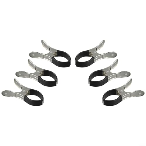 Praktische Poolabdeckungs-Clips, 6 Stück/30 Stück für sichere Abdeckung Ihres oberirdischen Pools (6 Stück schwarz) von Startbuymore