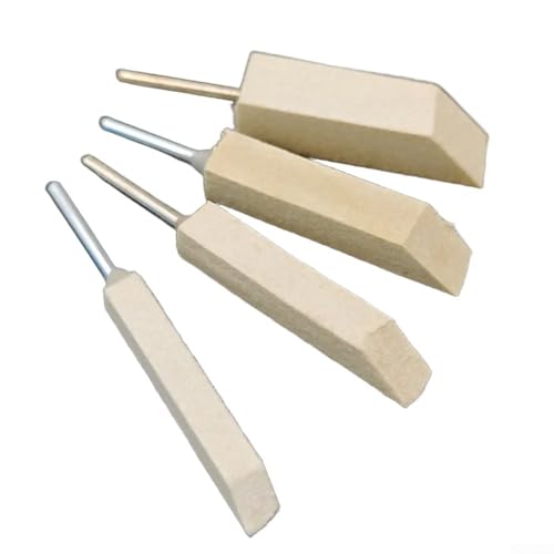 Professionelles Wollschleifkopf-Set mit 3 mm Schaft, inklusive 4 Rollen zum Spiegelpolieren und Feinschleifen auf Edelstahl, Metall, Glas und Jade von Startbuymore