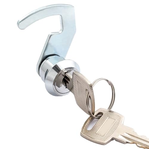 Registrierkassenschloss, Nockenschloss, mit Schnellclip & 2 Schlüsseln, für Geldkassetten, Schließfächer, Metallschränke, Flugboxen und mehr (A) von Startbuymore