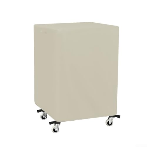 Robuste Abdeckung für Multimedia-Ausrüstung, Präsentations- und Aufbewahrungswagen, mit windabweisendem Kordelzug und Schnappverschluss, aus Oxford-Stoff (Meter, weiß) von Startbuymore