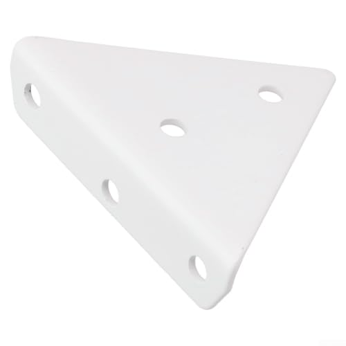 Robuste dreieckige Regalträger zur Wandmontage, unsichtbares Stahl-Design für starken Halt (weiß, 85 mm) von Startbuymore