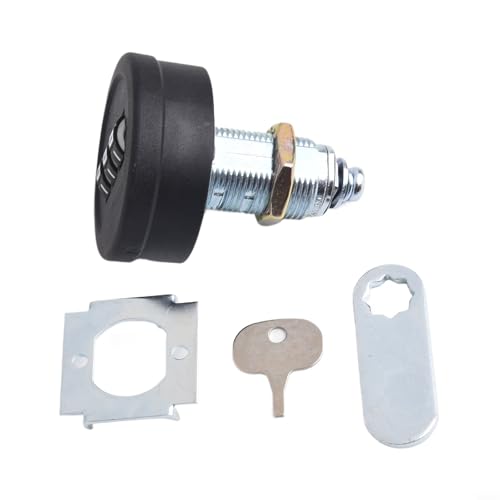 Rücksetzbares 3-stelliges Zahlenschloss für Briefkästen, Schränke und Schließfächer, mit stabilem Kunststoff, Zinklegierung, Stahl und Werksstandard-Passwort (30 mm schwarz) von Startbuymore