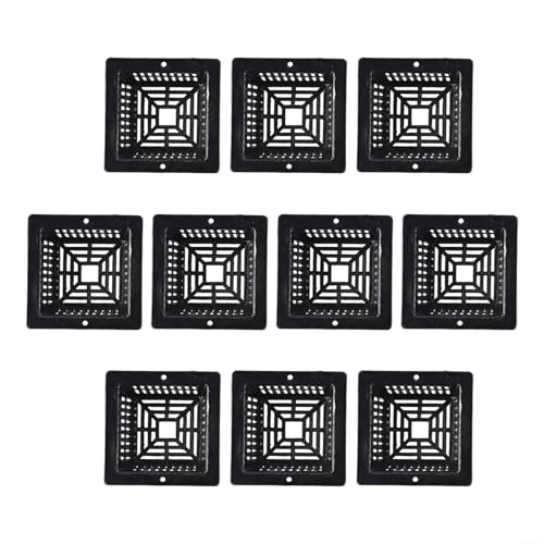 Rüsten Sie Ihre Gartengeräte mit einem Set von 10 Wasserkultur-Pflanzennetztöpfen für optimale Ergebnisse auf (schwarz) von Startbuymore