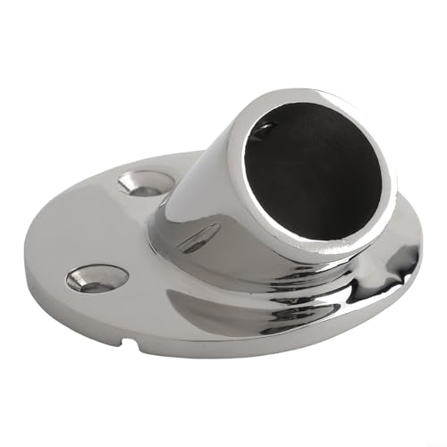 Runde Basis für 22 mm Marine-Rohrdeck-Handlauf 316 Edelstahl für stabile Unterstützung und nahtlose Integration (45°) von Startbuymore