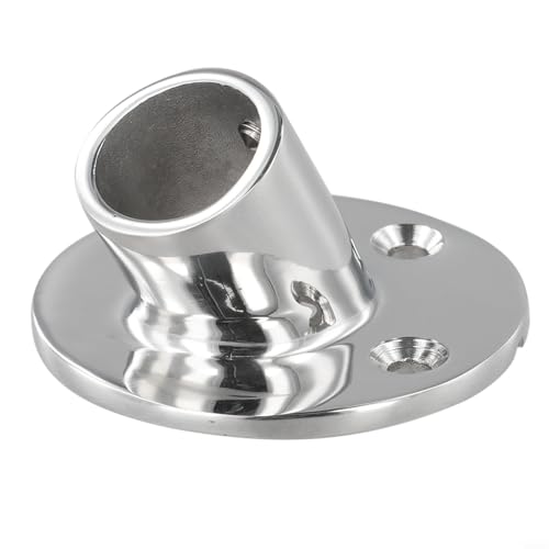 Runde Basis für 22 mm Marine-Rohrdeck-Handlauf 316 Edelstahl für stabile Unterstützung und nahtlose Integration (60°) von Startbuymore