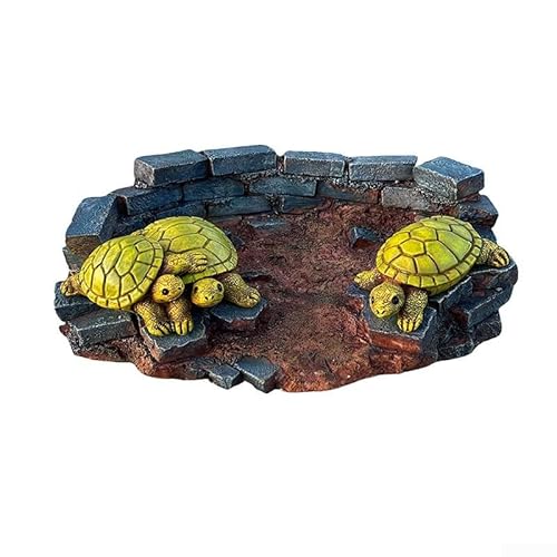 Schildkröten-Skulptur aus Kunstharz für Innenhof, Garten, Pool und Außendekoration und Verbesserung der Landschaft (A) von Startbuymore