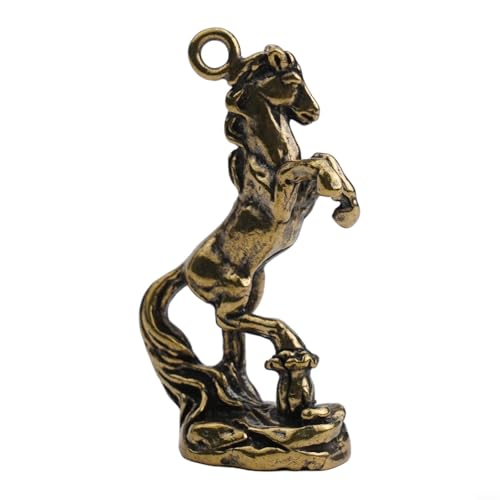 Schreibtisch Ornament Pferd Skulptur aus Messing, Kleintierstatue für Büro und Zuhause mit klassischer Handwerkskunst (002) von Startbuymore
