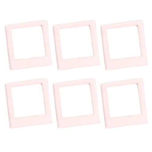 Sechs magnetische Bilderrahmen für Instax-Film, Acryl-Konstruktion für sichere Foto-Anzeige und einfachen Austausch auf metallischen Oberflächen wie Kühlschränken (Hellrosa) von Startbuymore