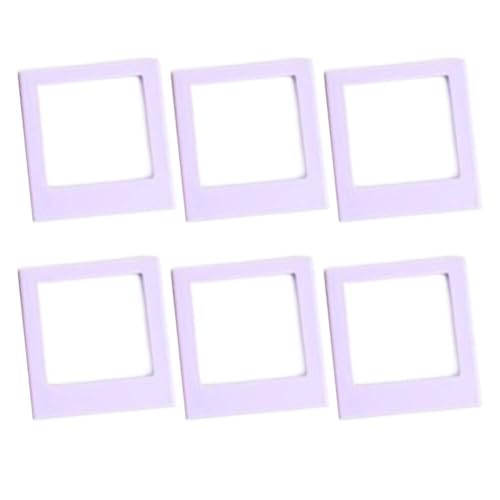 Sechs magnetische Bilderrahmen für Instax-Film, Acryl-Konstruktion für sichere Foto-Anzeige und einfachen Austausch auf metallischen Oberflächen wie Kühlschränken (lila) von Startbuymore
