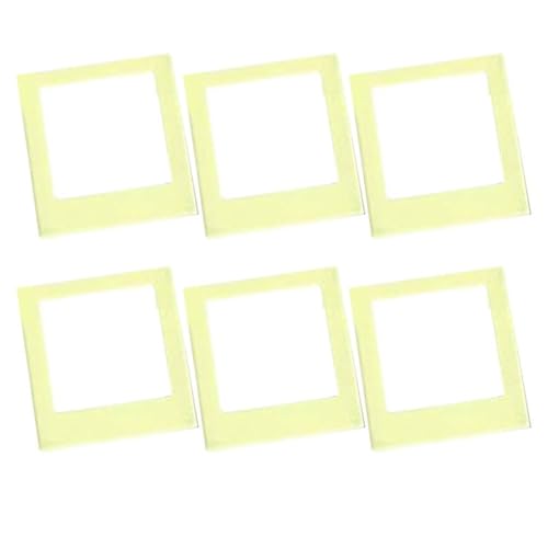 Sechs magnetische Bilderrahmen für Instax-Film, Acryl-Konstruktion für sichere Foto-Anzeige und einfaches Austauschen auf metallischen Oberflächen wie Kühlschränken (grüner Tee) von Startbuymore