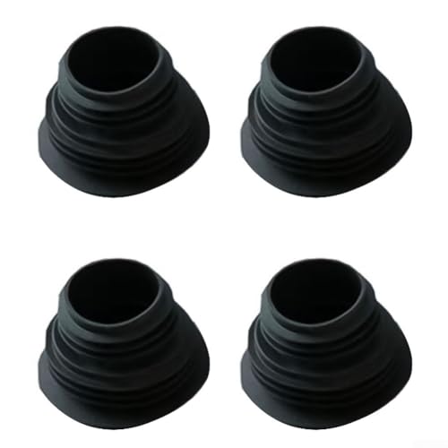 Silikon-Ablaufschlauchdichtungen, 4 Stück, für optimale Waschmaschinen-Funktionalität (schwarz) von Startbuymore