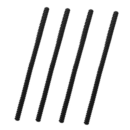 Silikon-Ofenrost-Schilder, 4 Stück, hitzebeständige Abdeckungen für Ofenrostkanten, schützen die Hände vor Verbrennungsgefahr (schwarz) von Startbuymore