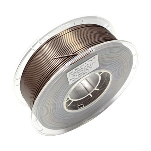 Silk for PLA Filament 1, 75 mm for FDM for 3D Printers, Glossy Finish Enhancing Printed Models, Smooth Operation with Excellent Adhesion (Dark Gold) von Startbuymore