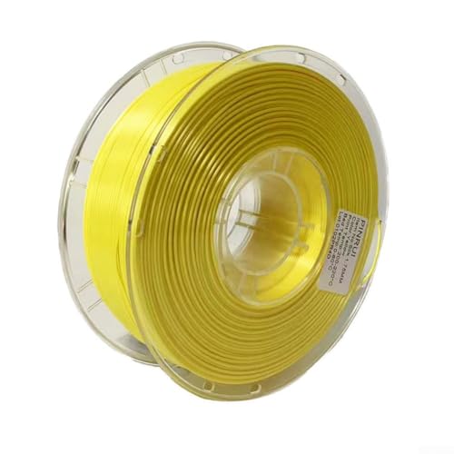 Silk for PLA Filament 1, 75 mm for FDM for 3D Printers, Glossy Finish Enhancing Printed Models, Smooth Operation with Excellent Adhesion (Yellow) von Startbuymore