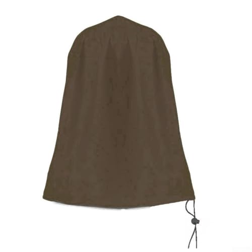 Stabile Outdoor Brunnenabdeckung mit Zugband zur Sicherung gegen Wind und Regen (Kaffee) von Startbuymore