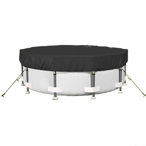 Startbuymore Runde Poolabdeckung für oberirdische Pools, 2,4 - 4,5 m, Solarabdeckung inklusive Gummibändern und Verschlüssen, PU-Plane (4,5 m) von Startbuymore