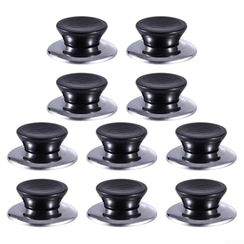 Startbuymore Topfdeckelknöpfe, Küchentopfdeckel-Griff, einfache Installation für Kasserolle, Glas, Topfdeckelknopf für Küche (10 Stück) von Startbuymore
