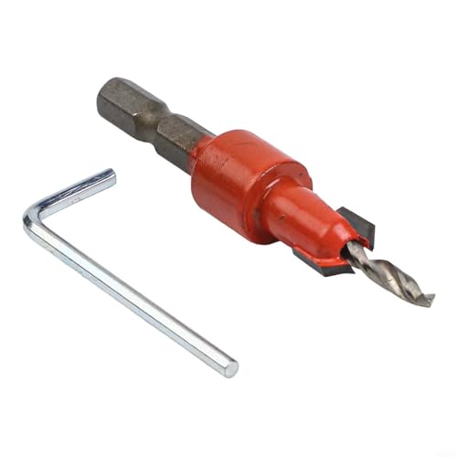 Step Holzbearbeitungsbohrer mit Sechskantschaft 1/4 Zoll für Senk- und Senkschrauben, kompatibel mit Bohrmaschinen und Schnellwechselfutter (3,5 × 10) von Startbuymore